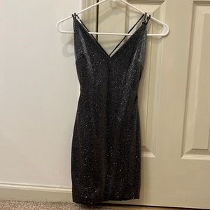 Lovely + Day Strappy Back Sparkle Dress